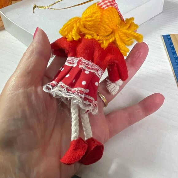 VTG Rag Doll type ornament 5” - Picture 6 of 6